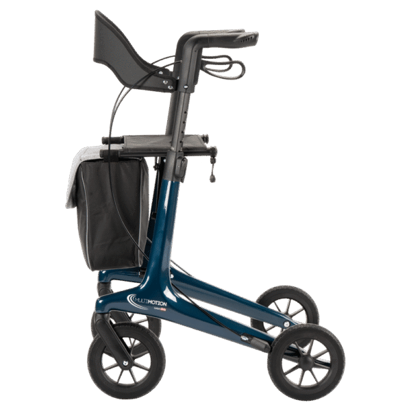 MultiMotion Carbon Rollator Blauw zijkant