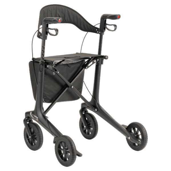 MultiMotion Carbon Rollator Zwart achterkant
