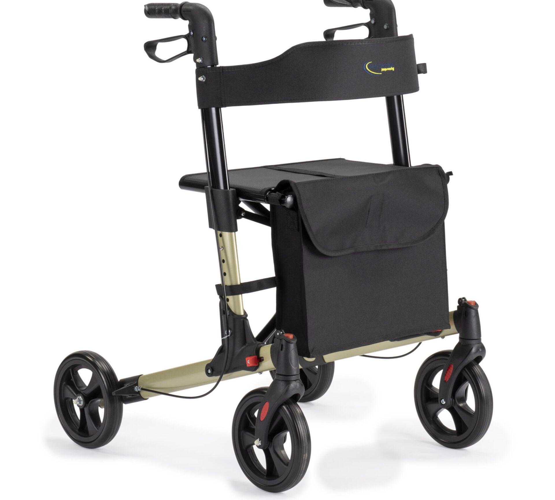 MultiMotion Double Rollator Champagne voorzijde