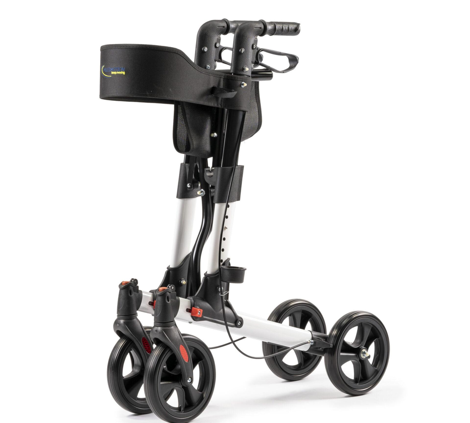 MultiMotion Double Rollator Wit ingeklapt
