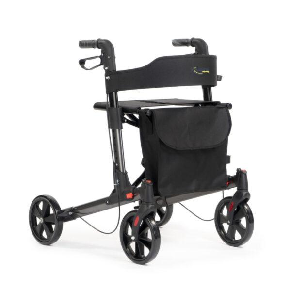 MultiMotion Double Rollator antraciet schuin